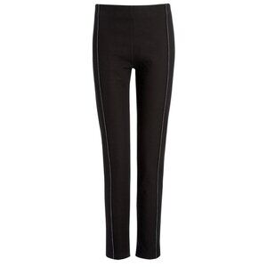 Joseph Gabardine Lenny Stretch pants leggings black with white stitching